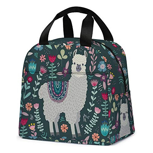 Bolsa De Almuerzo De Llama Mujeres Niñas Bolsa De Asas...