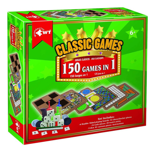 Wuundentoy, Juego De Mesa 150 En 1, Juegos Clasicos