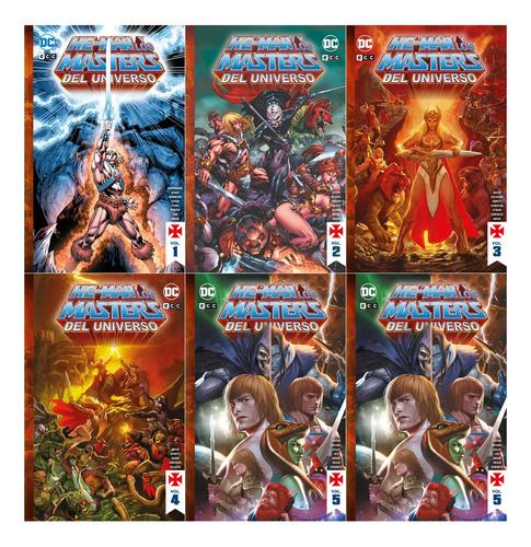 Heman Y Los Masters Del Universo 6 Tomos En Estuche Nuevo!!!