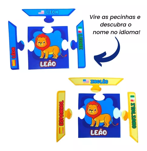 Jogo Infantil Educativo Idiomas Inglês Espanhol Italiano Nf