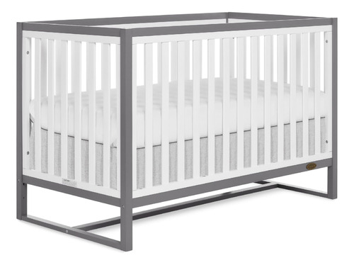 Dream On Me Arlo - Cuna Convertible 5 En 1 En Gris Acero Y .