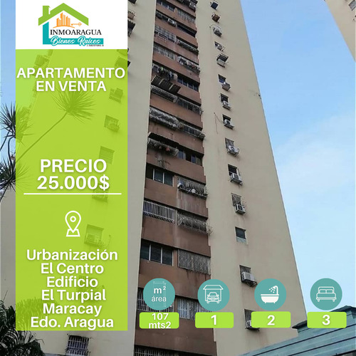 Apartamento En Venta/ Urbanizacion El Centro Edificio El Turpial/ Pg1112