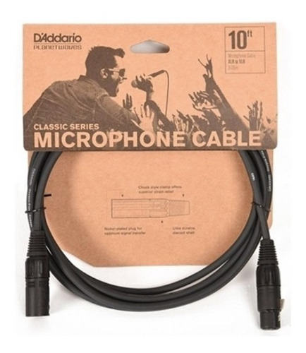 Cable De Micrófono D'addario Classical Series Canon/canon 3m