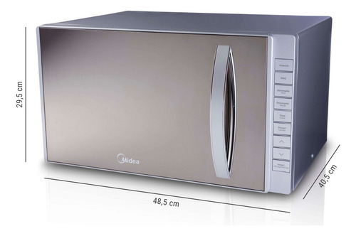Microondas Midea Mmp-23gabv Gris 23 Litros
