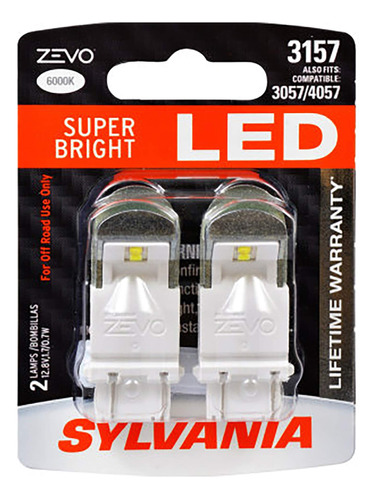 Focos De Luz Led Blanca X 2 Unidades, Sylvania Zevo 921 T-10