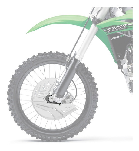 Cubre Disco Delantero Kawasaki Kxf 250 4t 2013 A 2020 Blanco