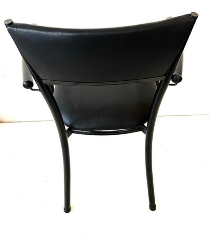 Imagen 2 de 6 de Silla Sillón Eco Cuero Caño Colores Comedor Cocina Diseño