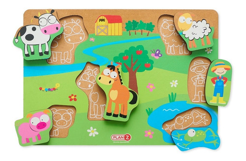 Imagen 3 de 7 de Juego Encastre Madera Volumen Didácticos Infantil Niños
