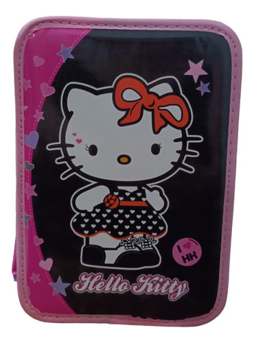 Cartuchera Hello Kitty Con Elasticos 2 Pisos