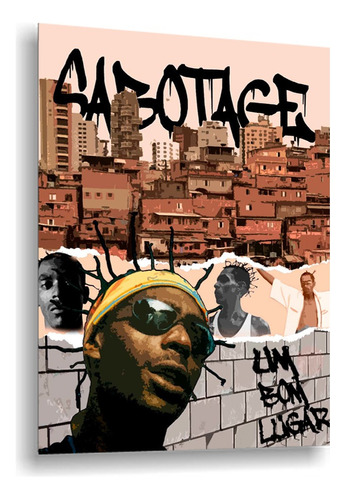 Quadro Decorativo Rap Sabotage Hip Hop 30x42cm A3