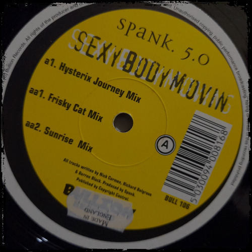 Spank 5.0 - Sexy Body Movin - Ed Uk 1997 Vinilo Maxi