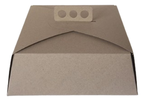 Caja Para Torta 27x27x10 -maletín-línea Eco Kraft-(packx10) 