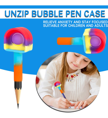 Imagem 5 de 7 de Fidget Toys Vent Ball Dedo Bolha Música Chaveiro Caneta Cap