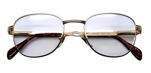 Lente Óptico Dolce & Gabbana Dg306 Square Round Gold Italy 