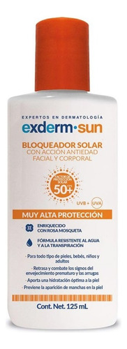 Exderm Sun Protector Solar Spf 50+ 125 Ml