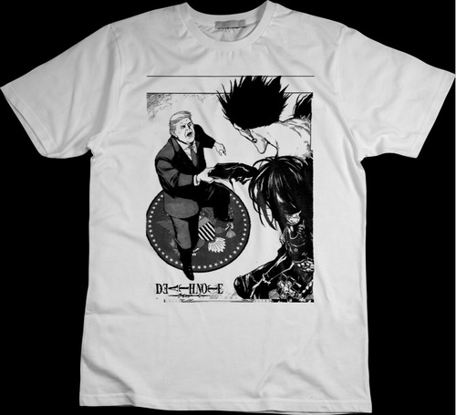 Camiseta Anime Death Note Ryuuk L Kira Light Yagami