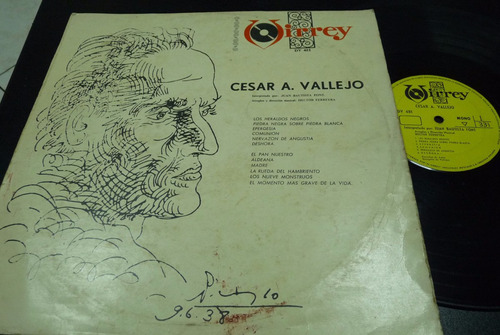 Jch- Cesar Vallejo Poemas Lp Vinilo