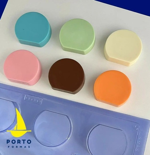 Forma 03 Partes Pão De Mel Tombado Pro Porto Formas Cod: 220 Cor Branco