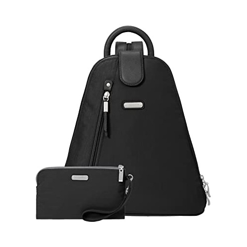 Baggallini Mujer Mochila De Metro Con Bolsas Rfid Wristlet,