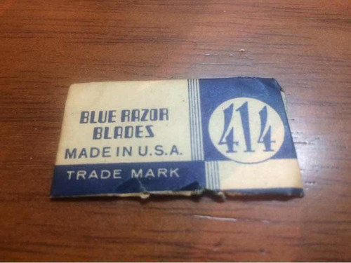 Blue Razor Baldes Made In Usa (gillette)