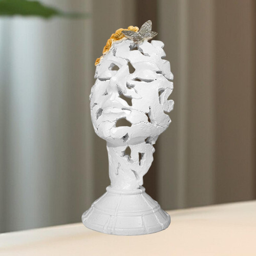 Art Woman Face Objects Figurine Thinker Statue Decoración
