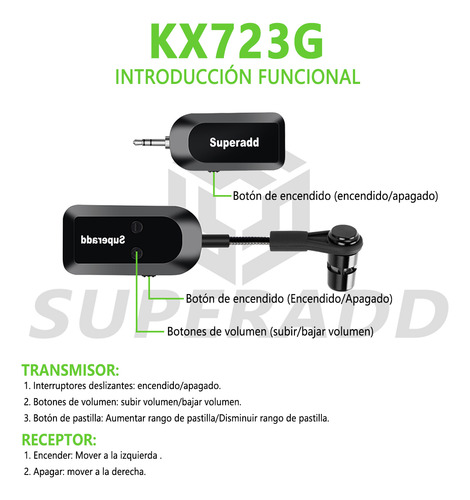 Micrófono Inalámbrico Superadd Su-723 Para Arpa