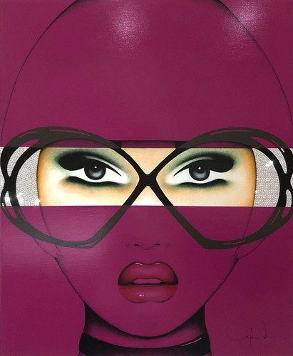 Vinilo Decorativo 30x45cm Pop Art Anteojos Sunglasses M9