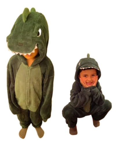 Pijama Macacão Infantil Plush Dinossauro 4 Ao 10 - Stuf