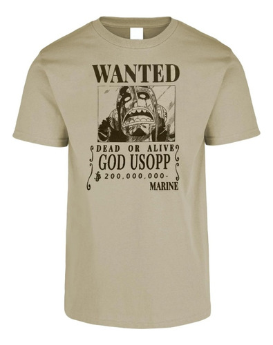 Playera Wanted Usopp One Piece