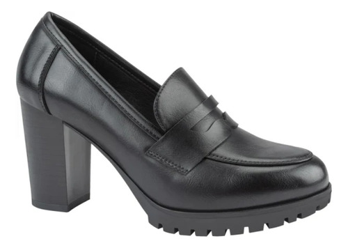 Zapato Mocasin Para Dama S880 Color Negro Antiderrapante 