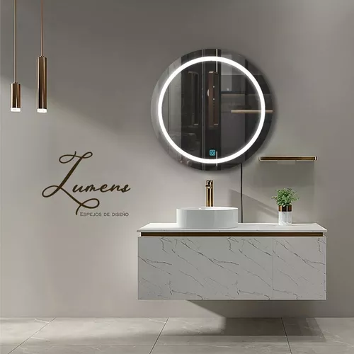Espejo CIRCULAR Luz trasera 70 cm  Fabrica de espejos con luz led touch