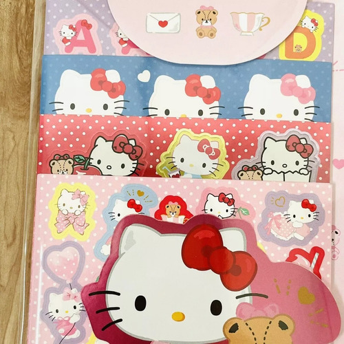Hello Kitty Sanrio Stickers Calcomanias Kawaii Sobre