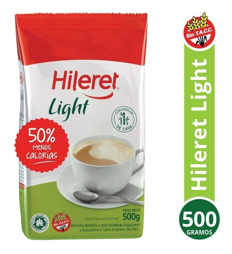  Edulcorante Hileret Sin Tacc Libre De Gluten Ligth 500 Gr