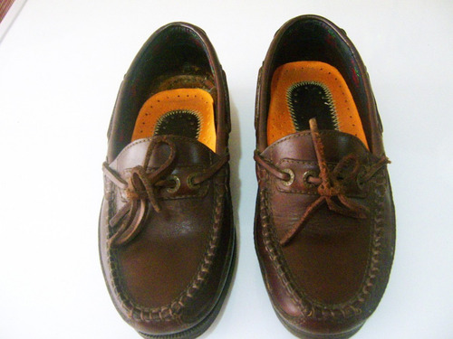 Zapatos De Cuero Tipo Mocasin Talla 37