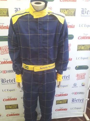Macacão De Kart Lcexport Com Forração + 1 Par De Luvas