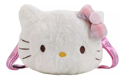 Bolso De Felpa Hello Kitty, Bolsa De Gatita Kawaii