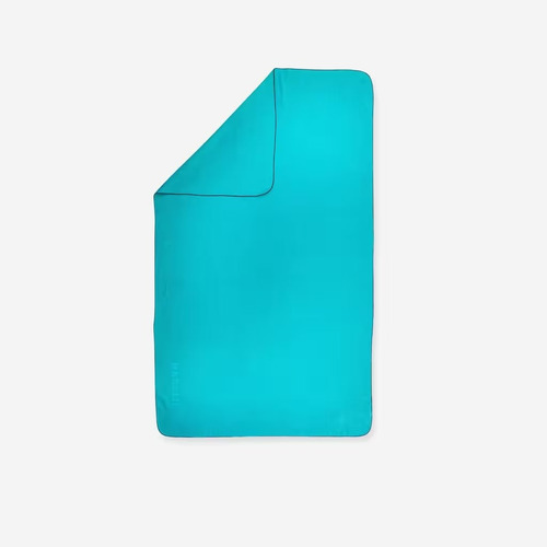 Toalla Compacta De Secado Rápido, Color Azul Nabaiji Verde Lisa