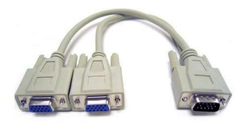 Imagen 3 de 4 de Cable De Vídeo Splitter Vga Macho A Macho Imexx