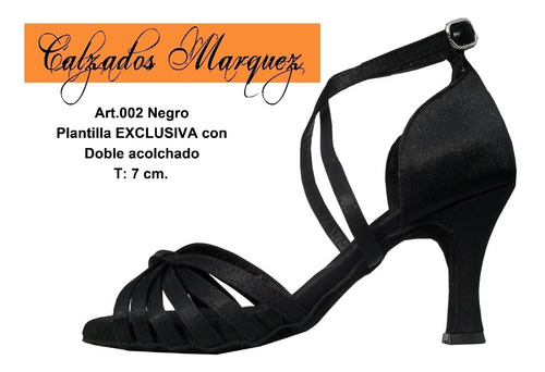 Zapatos De Baile Salsa,bachata,ballroom,tango,art.002 Negro