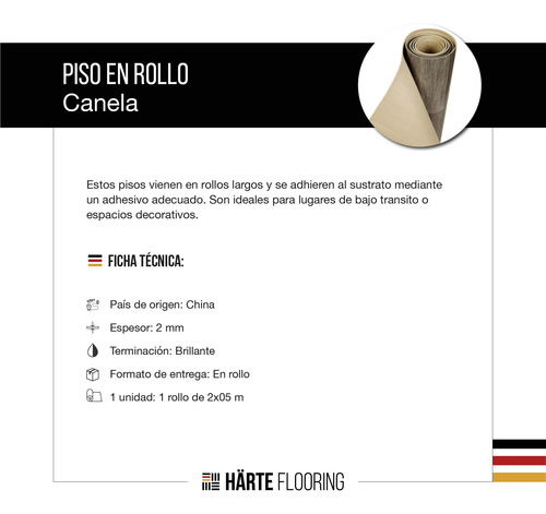Piso Pvc Vinilico Simil Madera Rollo De 2mm