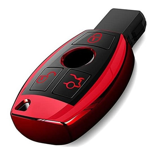 Funda Clave Mercedes Benz Tpu Roja