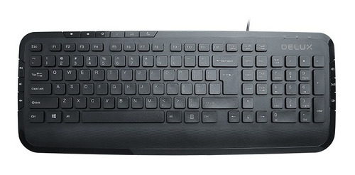 Teclado Usb Ka160u Negro Delux 