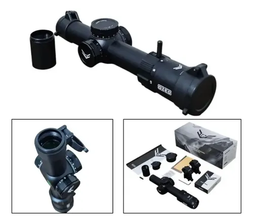 Luneta Short Dot Ozec 1.2-6x24 Pro Segundo Plano Mount 11mm