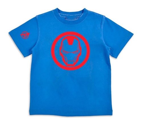 Polera Ironman Circle Superheroe Iron Man Niño 