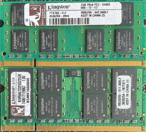 Imagen 5 de 6 de Memoria Ram Laptop 2gb Ddr2 Pc2-6400 667/800mhz