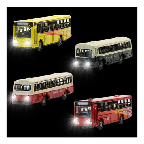 Autobús Iluminado Evemodel 1:150 4pcs Led Para Maquetas