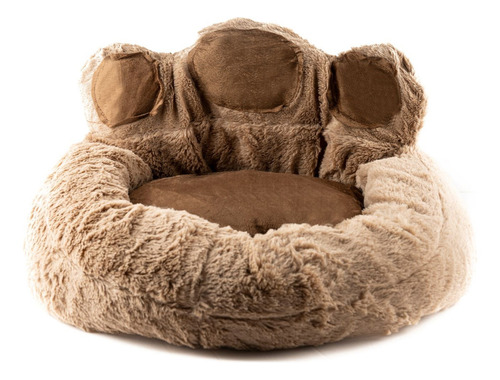 Cama Cucha Moisés Para Perros Huellas Los Tamaños Color Marrón Oscuro Diseño S