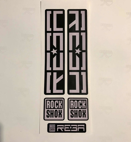 Sticker Rockshox Reba Calidad Láser