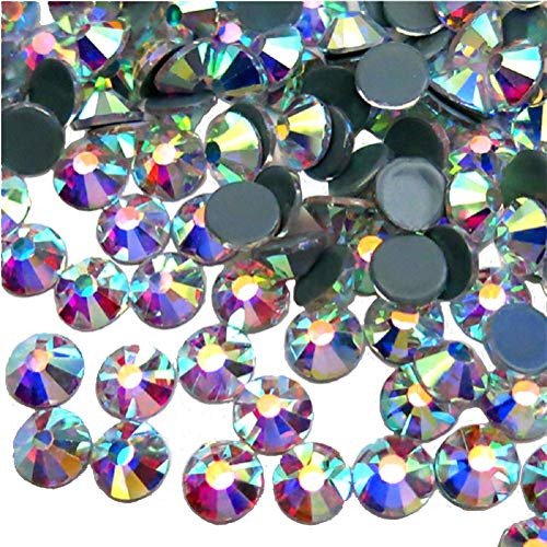 Diamantes De Imitación Jollin Hotfix Crystal Ab Flatback 4.