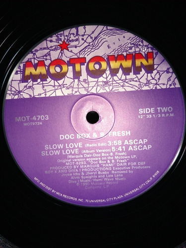 Lp Doc Box & B.fresh. Slow Love (single)